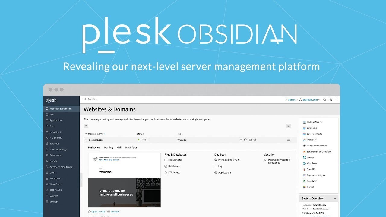 Plesk Web Pro Edition for VPS