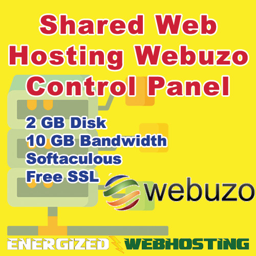 Personal Web Hosting, Webuzo control panel, shared hosting, 2 GB Disk