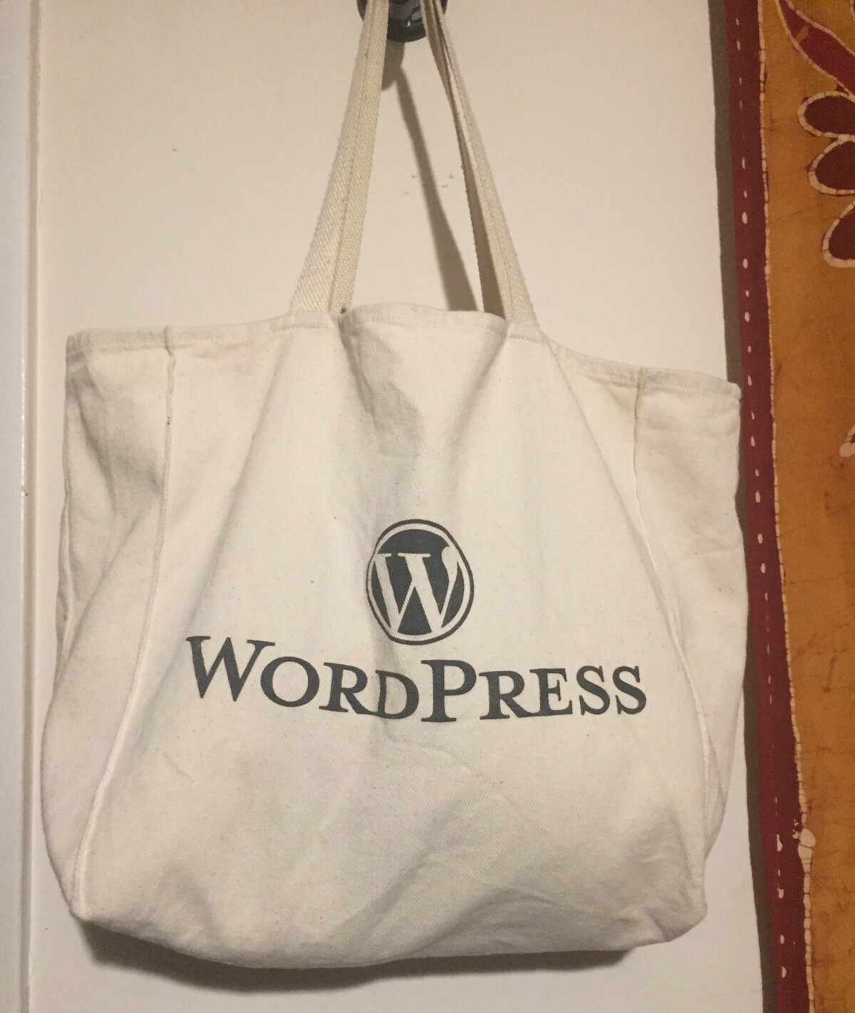 Heavy Duty Large Cotton Tote Bag WordPress Shoulder Shopping Bookbag Websites